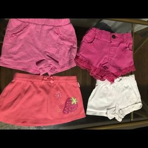 Baby shorts / skirt bundle